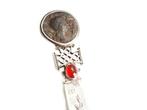 Keltisch zilveren briefopener met bronzen munt, Antiek en Kunst, Ophalen of Verzenden, Zilver