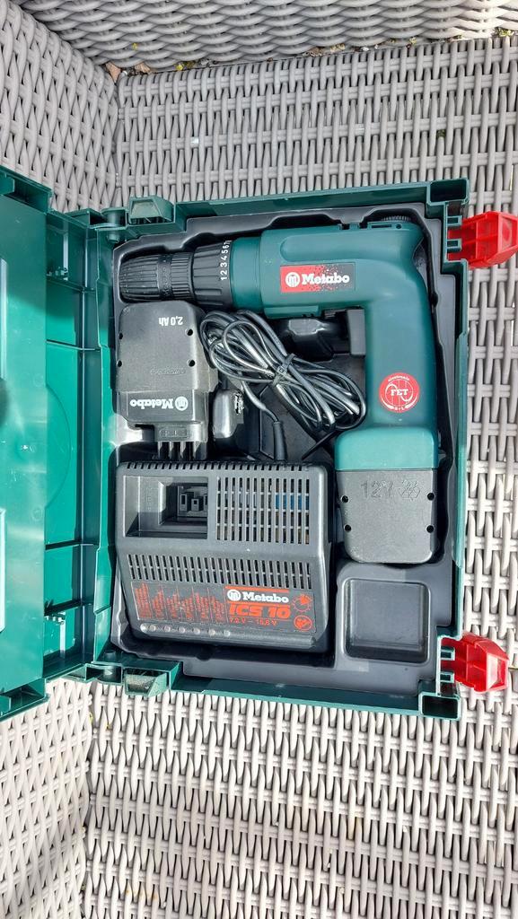 Metabo Accu Boormachine - Goede Staat!, Doe-het-zelf en Verbouw, Gereedschap | Boormachines, Gebruikt, Boormachine, Minder dan 400 watt