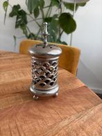 Vintage Verzilverde Waxinelichthouder, Ophalen of Verzenden, Zilver