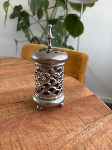 Vintage Verzilverde Waxinelichthouder beschikbaar voor biedingen