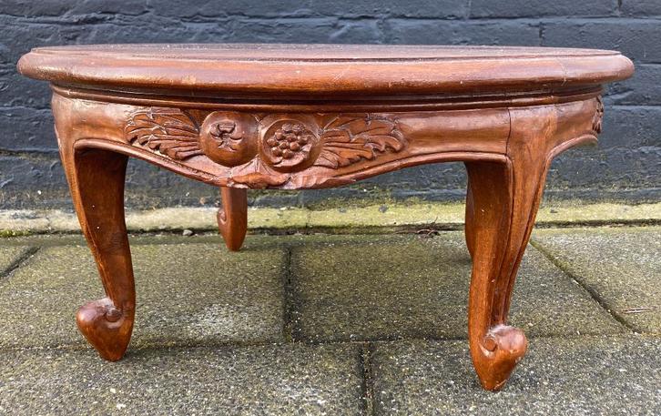 grappige klein ronde bijzettafel 50 x 24 cm, Huis en Inrichting, Tafels | Bijzettafels, Gebruikt, Rond, Minder dan 45 cm, Minder dan 55 cm