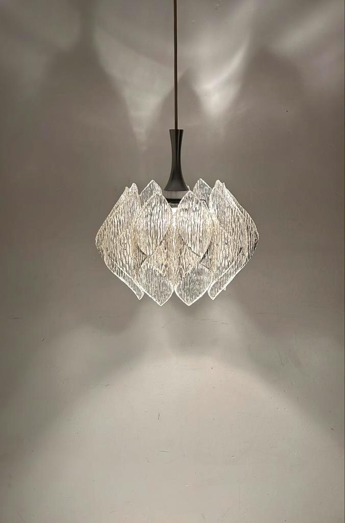 Vintage hanglamp Marbach space age ijspegels, Huis en Inrichting, Lampen | Hanglampen, Zo goed als nieuw, 50 tot 75 cm, Kunststof
