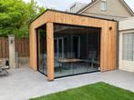 Maatwerk Douglas Overkappingen en Tuinhuis, Tuin en Terras, Tuinhuizen, Ophalen, 200 tot 400 cm, 3 ramen of meer, Blokhut