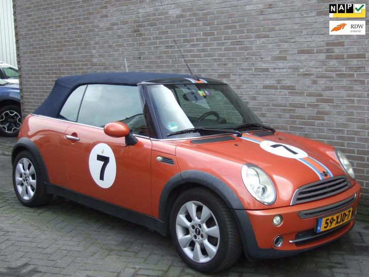 Mini Mini Cabrio 1.6 Cooper Chili - Stoelverwarming -, Auto's, Mini, Bedrijf, Te koop, Cabrio, ABS, Airbags, Airconditioning, Boordcomputer