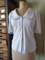 Prachtige blouse wit van Studio Anneloes ruches M, Ophalen of Verzenden, Wit, Zo goed als nieuw