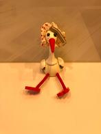 Houten ooievaar met veer, Ophalen of Verzenden, Zo goed als nieuw, Knutselwerk