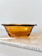 Glazen fruittes / fruittest amberkleurig | Vintage persglas, Antiek en Kunst, Antiek | Glas en Kristal, Ophalen of Verzenden