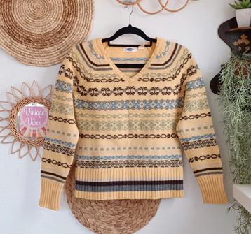 Vintage lamswollen norway trui scandinavisch noors dale styl beschikbaar voor biedingen