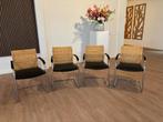4x Thonet eetkamerstoel / vergaderstoel S78/S79, Ophalen, Gebruikt, Riet of Rotan, Zwart