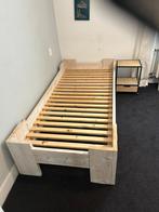 Stevig steigerhout bed, Huis en Inrichting, Ophalen, 90 cm, Eenpersoons, Steigerhout