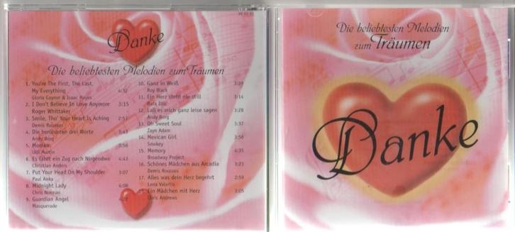 CD Verzamel: Danke Die beliebtesten melodien zum träumen, Cd's en Dvd's, Cd's | Schlagers, Zo goed als nieuw, Ophalen of Verzenden