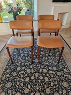 4x Topform vintage eetkamerstoel, Huis en Inrichting, Stoelen, Gebruikt, Bruin, Ophalen of Verzenden, Vier
