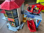 Playmobil Brandweerkazerne met Helikopter & Boot, Ophalen of Verzenden, Gebruikt, Complete set
