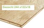 Underlayment 244x122 18 mm gezocht, Doe-het-zelf en Verbouw, Ophalen, Hout, Minder dan 20 mm