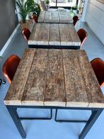 Bistro set: 3 tafels + 6 stoelen, Ophalen, Gebruikt
