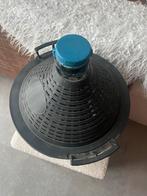 Grote glazen fles met beschermende mand - 15 liter, Ophalen