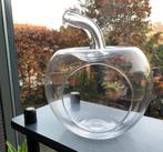 Mooie glazen appel met steel, Gebruikt, Overige kleuren, Ophalen of Verzenden, Glas