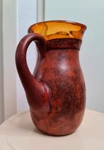 Artesania Raymon Sangria Karaf van leer + amberkleurig glas, Ophalen