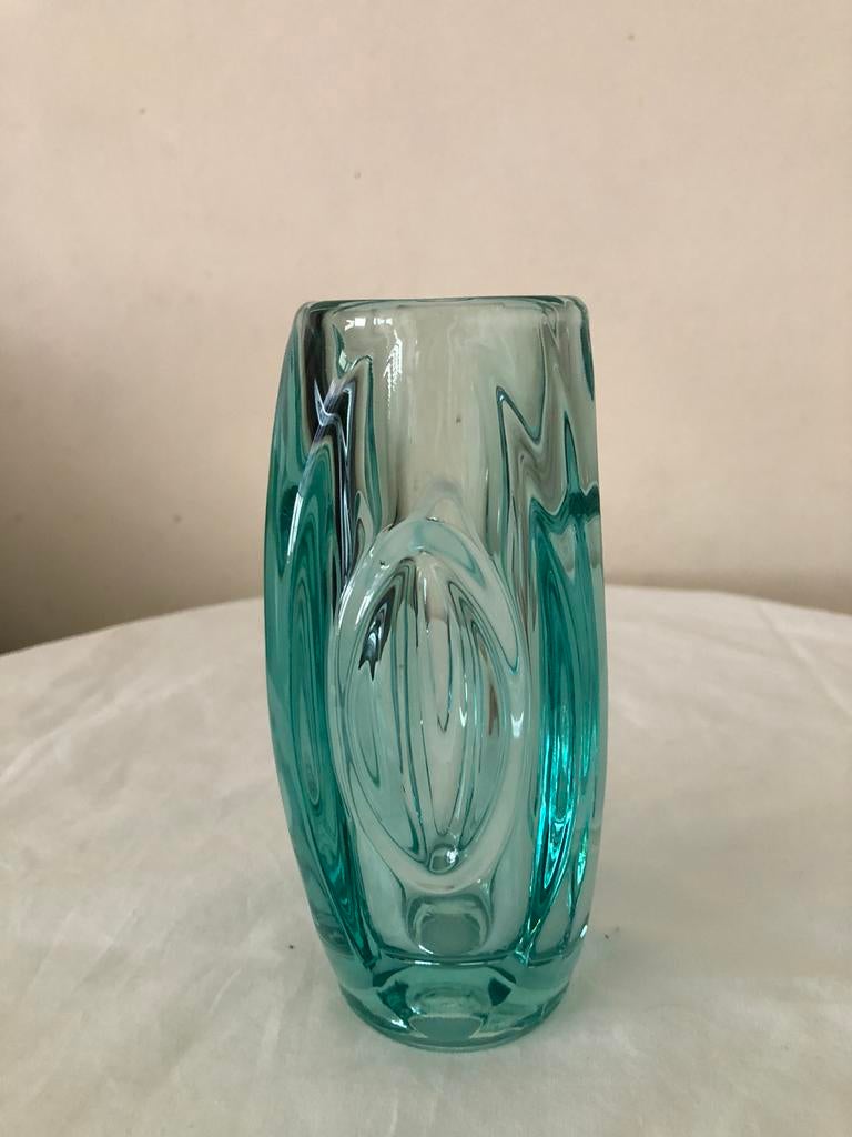 Vintage Rudolf Schrotter glazen vaasje, Antiek en Kunst, Antiek | Glas en Kristal, Ophalen of Verzenden