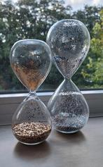 Set van 3 glazen zandlopers glitter, Huis en Inrichting, Woonaccessoires | Overige, Ophalen, Zo goed als nieuw