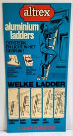 Mooie,oude, kunststof reclame plaat van Altrex, Ophalen of Verzenden, Gebruikt, Reclamebord
