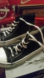Linnen schoenen zwart en wit maat 40, Kleding | Dames, Ophalen of Verzenden, Zo goed als nieuw, Sneakers of Gympen, Zwart