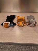 Dieren knuffels olifant, Leeuw en aap, Kinderen en Baby's, Speelgoed | Knuffels en Pluche, Ophalen of Verzenden, Zo goed als nieuw
