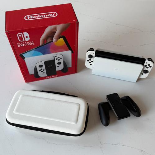 Nintendo Switch OLED + Super Mario Wonder, Spelcomputers en Games, Spelcomputers | Nintendo Switch, Zo goed als nieuw, Switch OLED