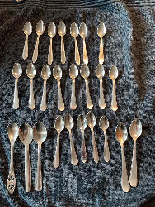 Diverse Theelepels - Set van 25, Antiek en Kunst, Antiek | Bestek, Ophalen of Verzenden