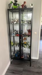 IKEA Milsbo vitrinekast zwart, Ophalen, 50 tot 100 cm, 25 tot 50 cm, Glas