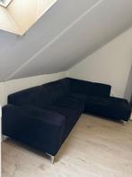 Zwarte hoekbank, Ophalen, 250 tot 300 cm, Gebruikt, Hoekbank