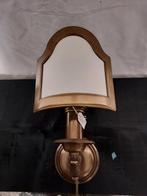Wandlamp brons met half schermpje, Huis en Inrichting, Lampen | Wandlampen, Ophalen of Verzenden, Nieuw