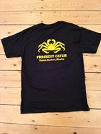 Zwart heren T-shirt met Opdruk, Ophalen of Verzenden, Zo goed als nieuw, Maat 48/50 (M), Zwart