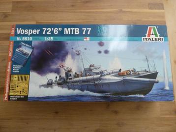 Italeri Vosper MTB 77, inclusief crew!! beschikbaar voor biedingen
