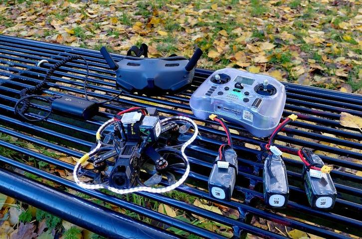 Bee25 Digitale FPV Drone Set–DJI O3 + Goggles 2 + RM Pocket, Audio, Tv en Foto, Drones, Gebruikt, Drone met camera, Ophalen