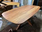 Tafel 200x100 deens ovaal acacia hout b keuze hoge korting, Ophalen, 100 tot 150 cm, Vijf personen of meer, Ovaal