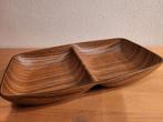 Vintage serveerschaal teak hout plastic Caleppio robex, Kunststof, Schaal, Ophalen of Verzenden, Zo goed als nieuw