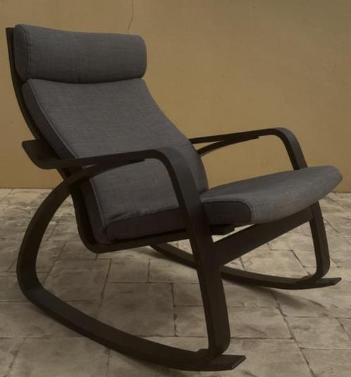 Schommelstoel IKEA, Huis en Inrichting, Stoelen, Zo goed als nieuw, Eén, Hout, Zwart, Ophalen