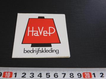 sticker HaVeP bedrijfskleding * beschikbaar voor biedingen