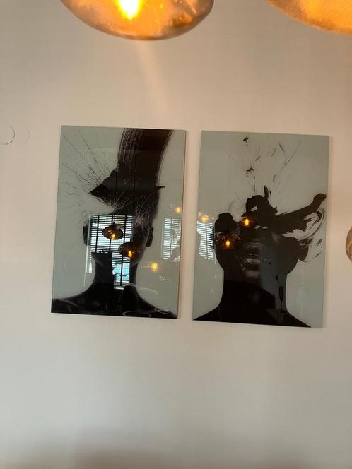Glasschilderij 60x90cm Art, Antiek en Kunst, Kunst | Schilderijen | Modern, Ophalen of Verzenden