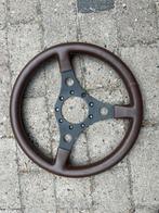 Bruin leren sportstuur, Auto-onderdelen, Besturing, Ophalen of Verzenden, Gebruikt