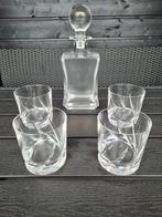 Whiskey karaf set met 4 glazen, Ophalen of Verzenden