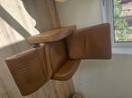 stoelen, Huis en Inrichting, Stoelen, Ophalen, Gebruikt, Bruin, Leer