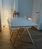 Scandinavische Set Design Eettafel + Stoelen, Ophalen, 100 tot 150 cm, Eikenhout, 50 tot 100 cm