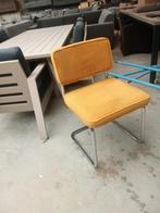 8 gele ribstof stoelen nu €15,- per stuk, ., Ophalen of Verzenden, Zo goed als nieuw, .