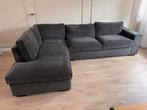 Antraciet Hoekbank WOOOD, Huis en Inrichting, Banken | Complete zithoeken, Ophalen, Gebruikt, Stof