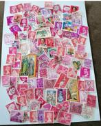 100 stuks vintage postzegels roze tinten snailmail journal, Buitenland, Verzenden