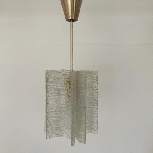 Jaren 50 60 design hanglamp Orrefors Carl Fagerlund glas, Huis en Inrichting, Lampen | Hanglampen, Gebruikt, Minder dan 50 cm