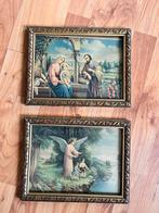 Twee religieuze schilderijtjes, Ophalen of Verzenden