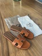 Hermes slippers brown, Kleding | Dames, Schoenen, Ophalen of Verzenden, Nieuw, Bruin